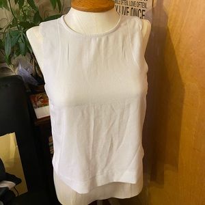 White Sleeveless Blouse